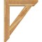 Ekena Millwork Traditional Slat Rough Sawn Bracket w/ Offset Brace, Western Red Cedar, 8"W x 36"D x 44"H BKT0806X36X44TRA06RWR - alternate 3